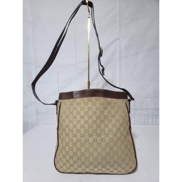 Authentic Gucci Monogram GG Canvas Crossbody/Shoulder Bag Beige/Brown - Picture 3 of 14